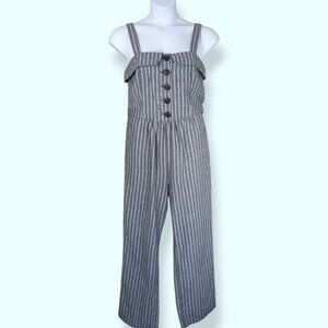 Ci Sono Striped Jumpsuit
